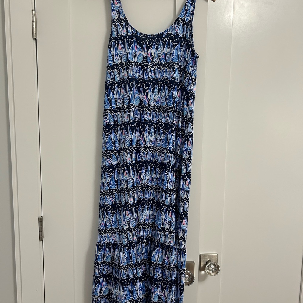 Lilly Pulitzer Red Right Return Maxi Dress